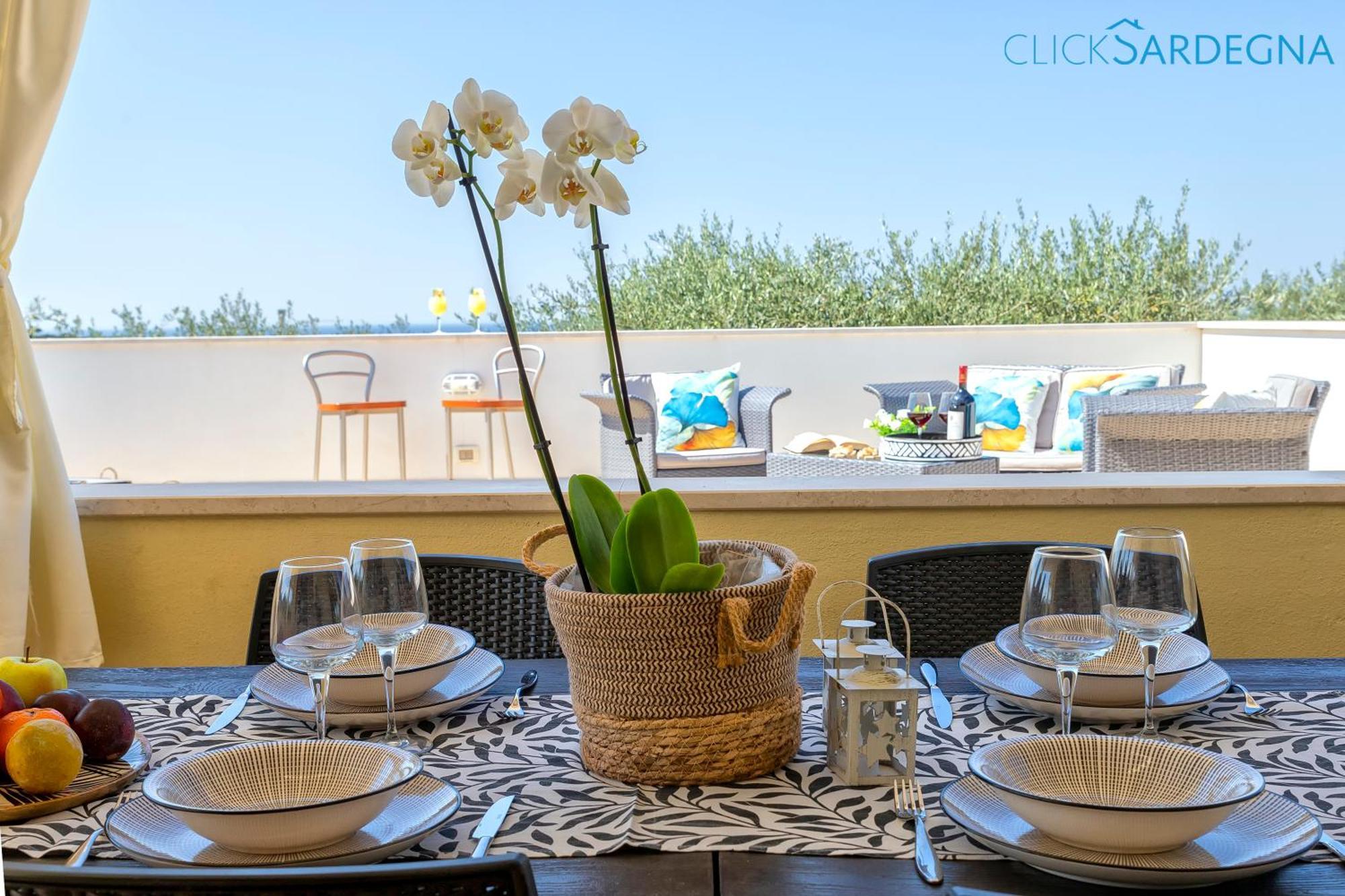 Casa Sant'Anna In Villa Brionis Con Grande Veranda Vista Mare Alghero Exteriör bild